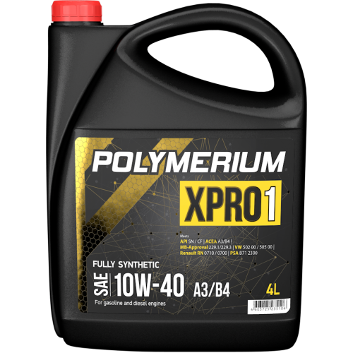 POLYMERIUM XPRO1 10w40 SN 4L  fully synthetic