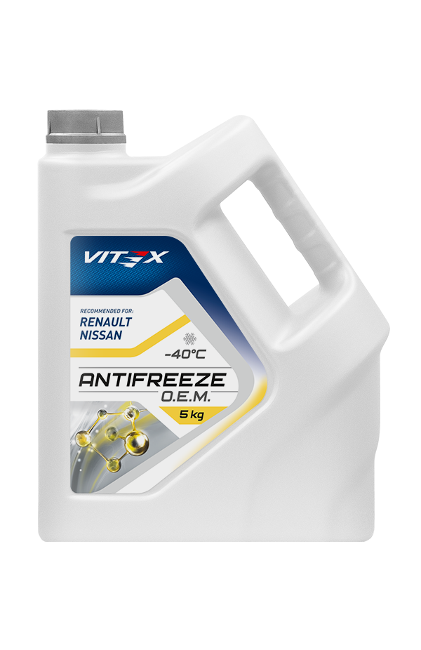 Жидкость охлаждающая низкозамерзающая Antifreeze «Vitex O.E.M. for Renault Nissan» 5кг