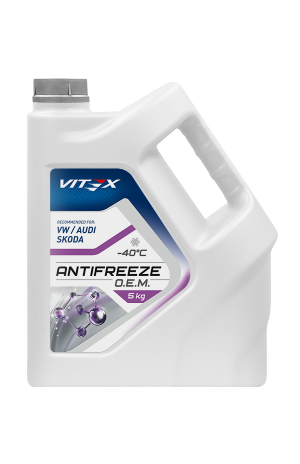 Жидкость охлаждающая низкозамерзающая Antifreeze «Vitex O.E.M. for VW Audi Skoda» 5кг